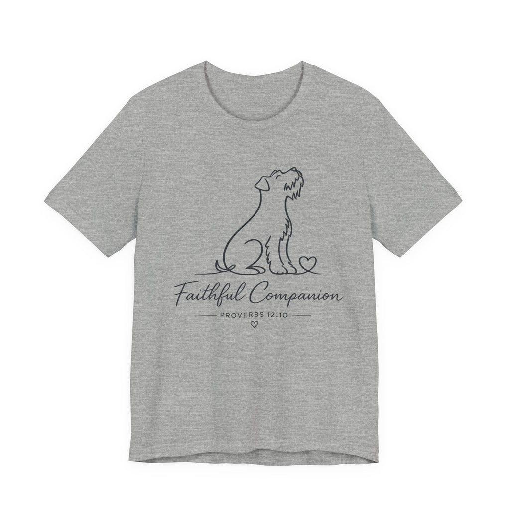 Faithful Companion Tee - Dog Silhouette "Faithful Companion" Proverbs 12:10
