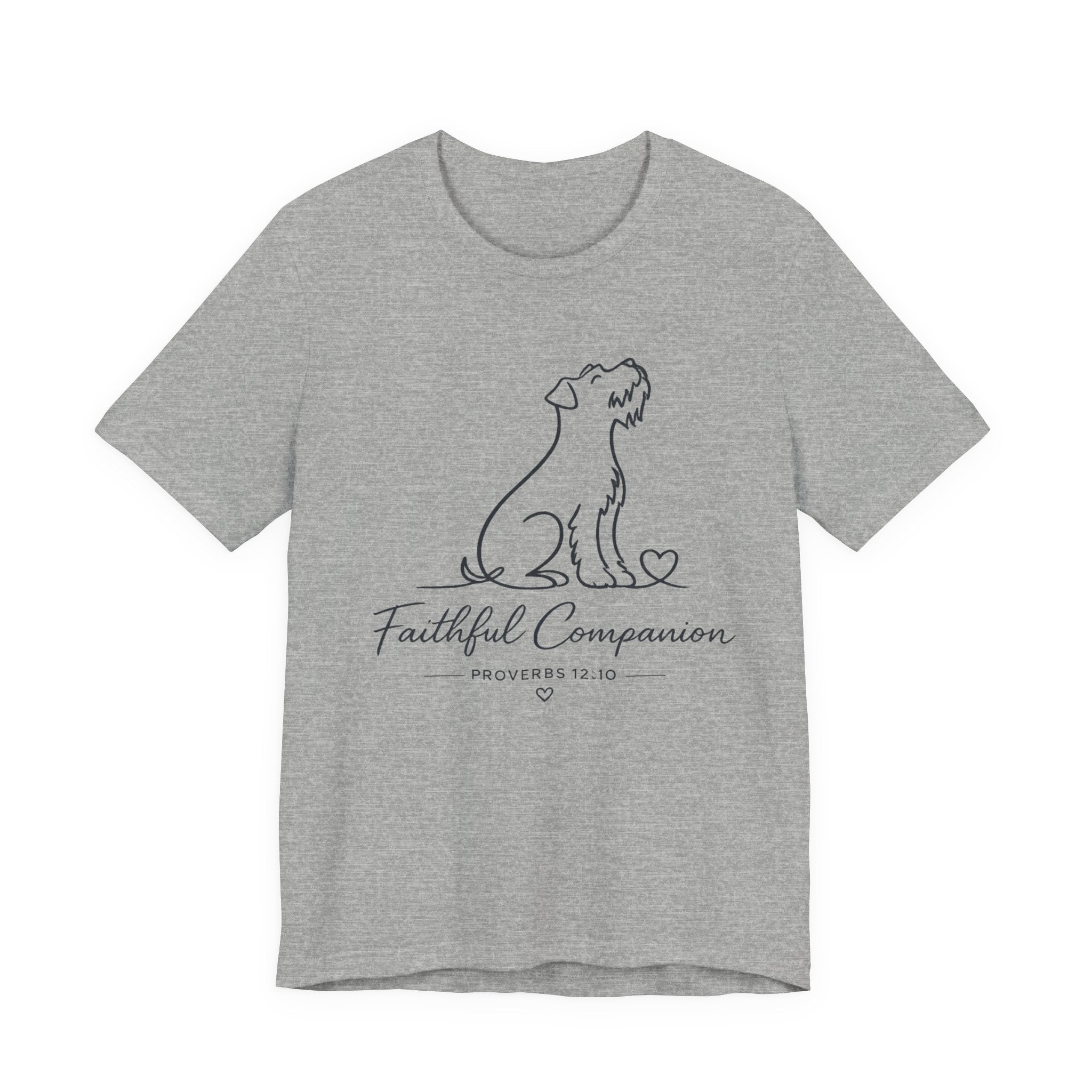 Faithful Companion Tee - Dog Silhouette "Faithful Companion" Proverbs 12:10