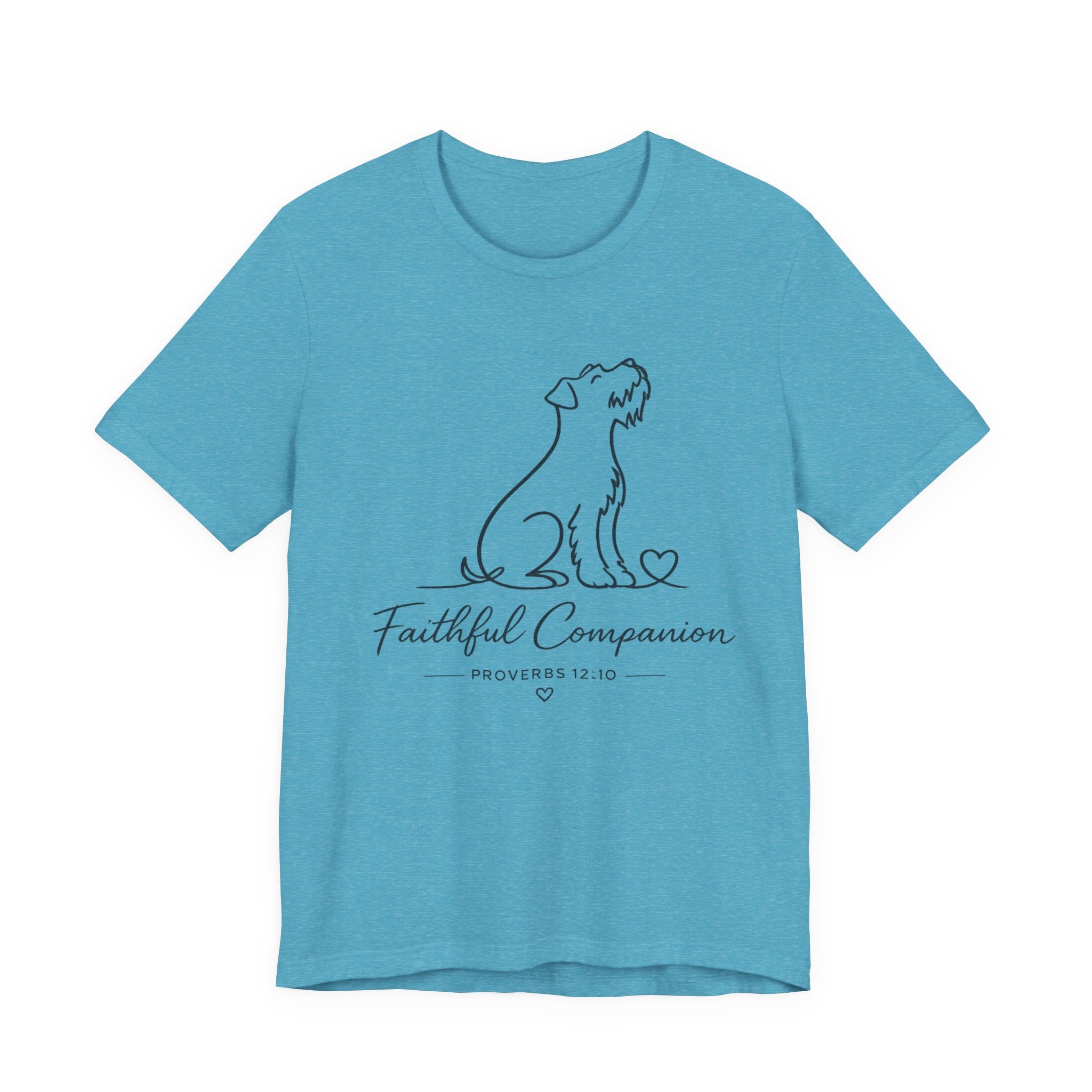 Faithful Companion Tee - Dog Silhouette "Faithful Companion" Proverbs 12:10
