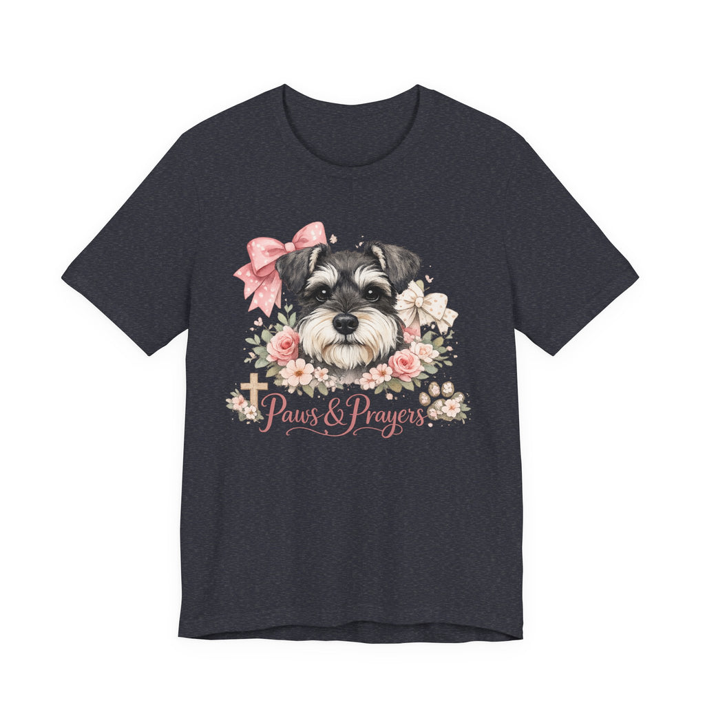 Paws & Prayers Schnauzer T-Shirt