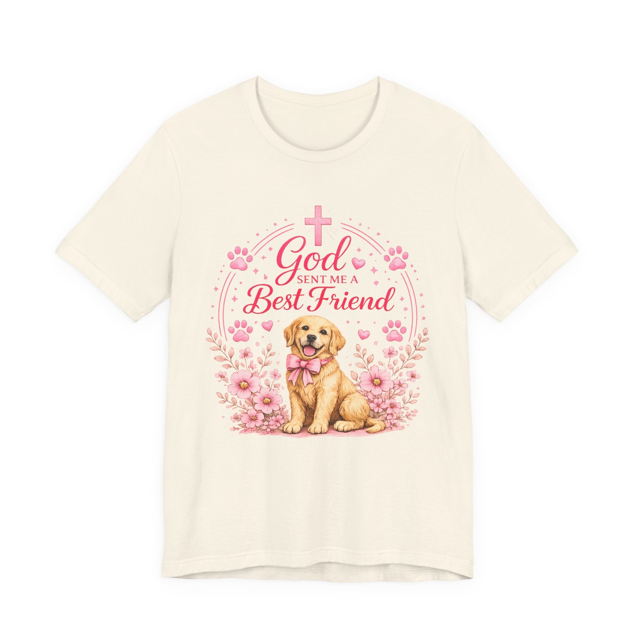 God Sent Me a Best Friend Puppy T-Shirt — Cute Christian Dog Lover Tee