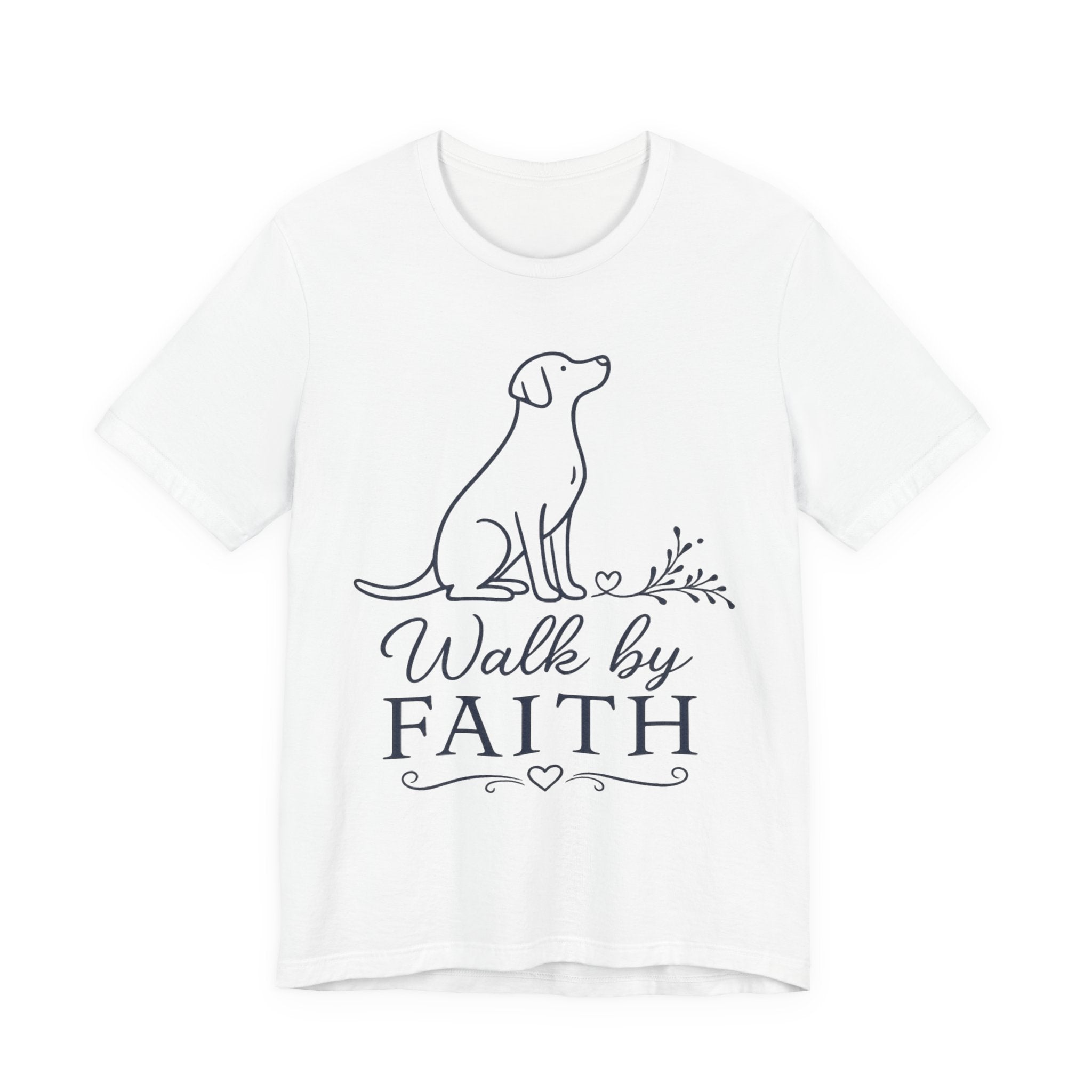 Walk by Faith Dog T‑Shirt — Faith-Based Inspirational Tee