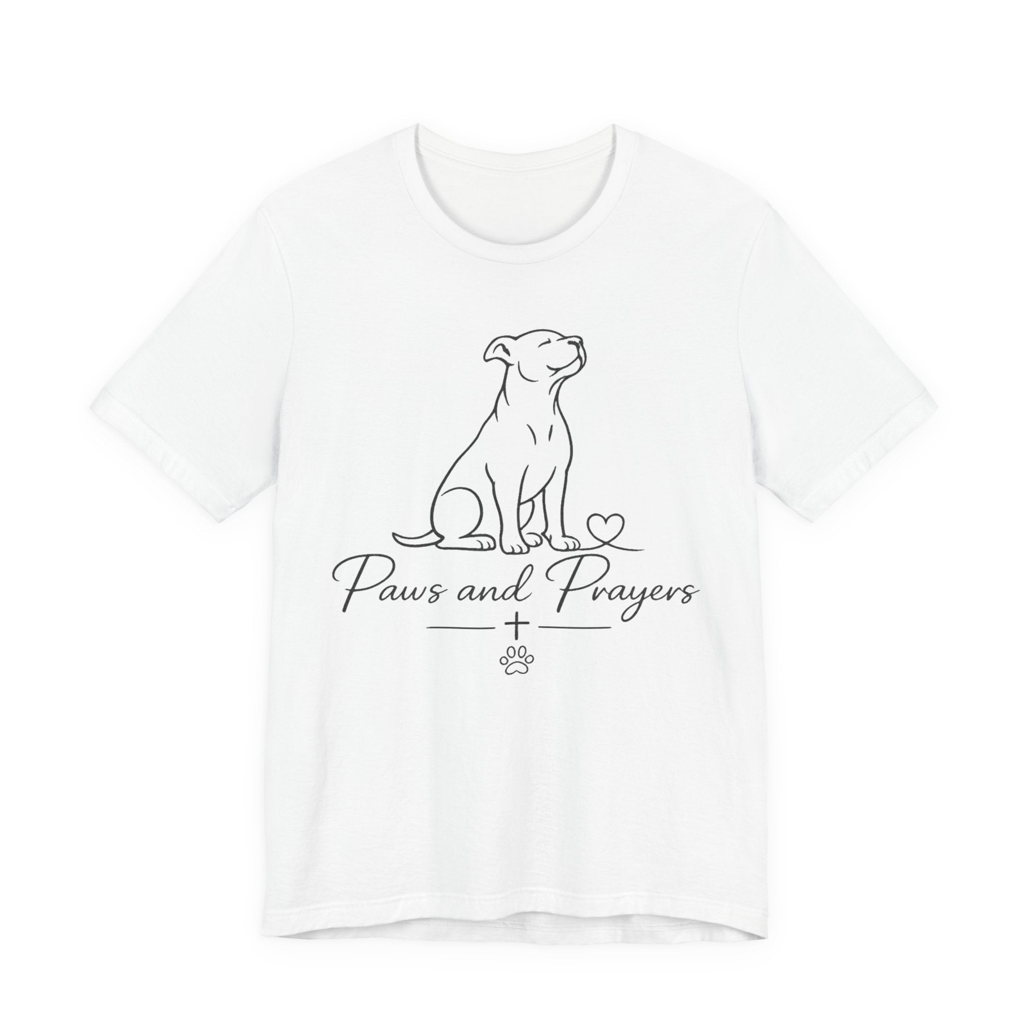 Paws and Prayers Dog T-Shirt — Faith & Pet Lover Tee