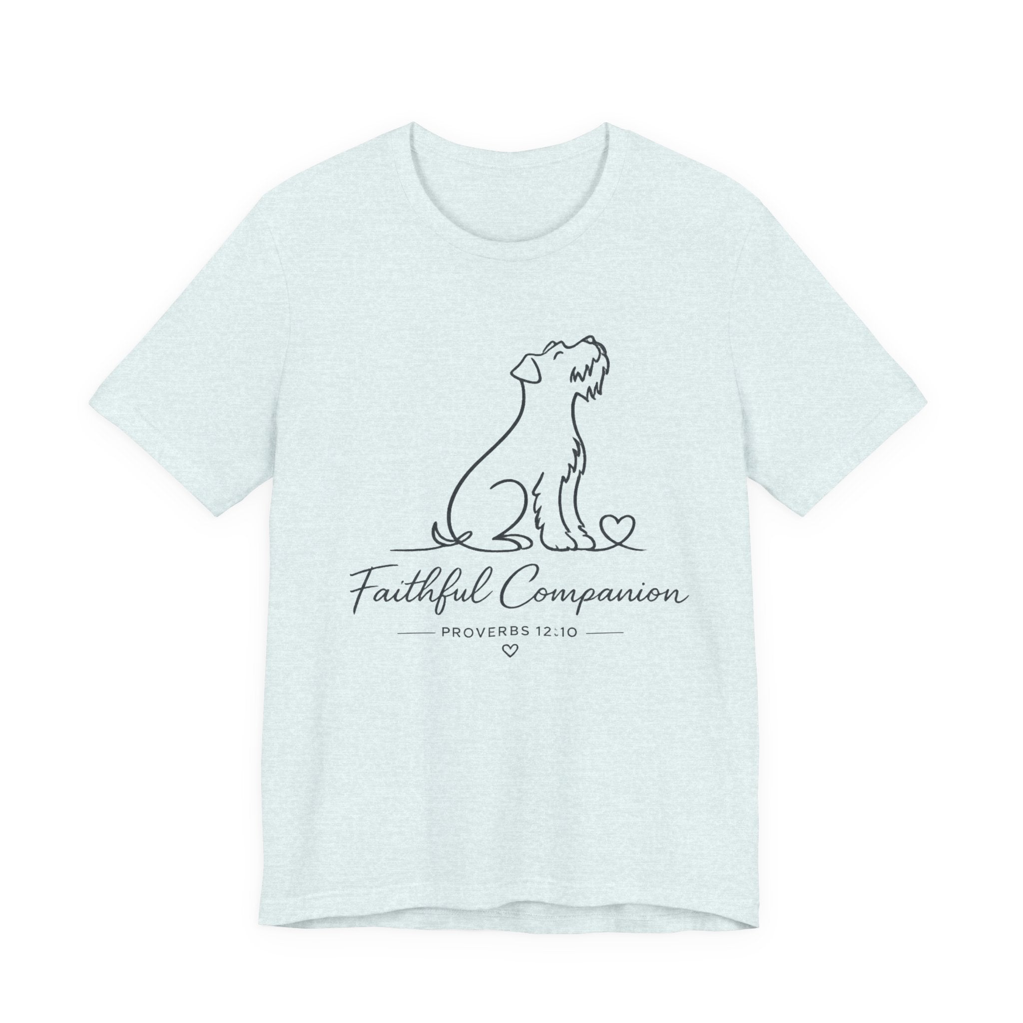 Faithful Companion Tee - Dog Silhouette "Faithful Companion" Proverbs 12:10