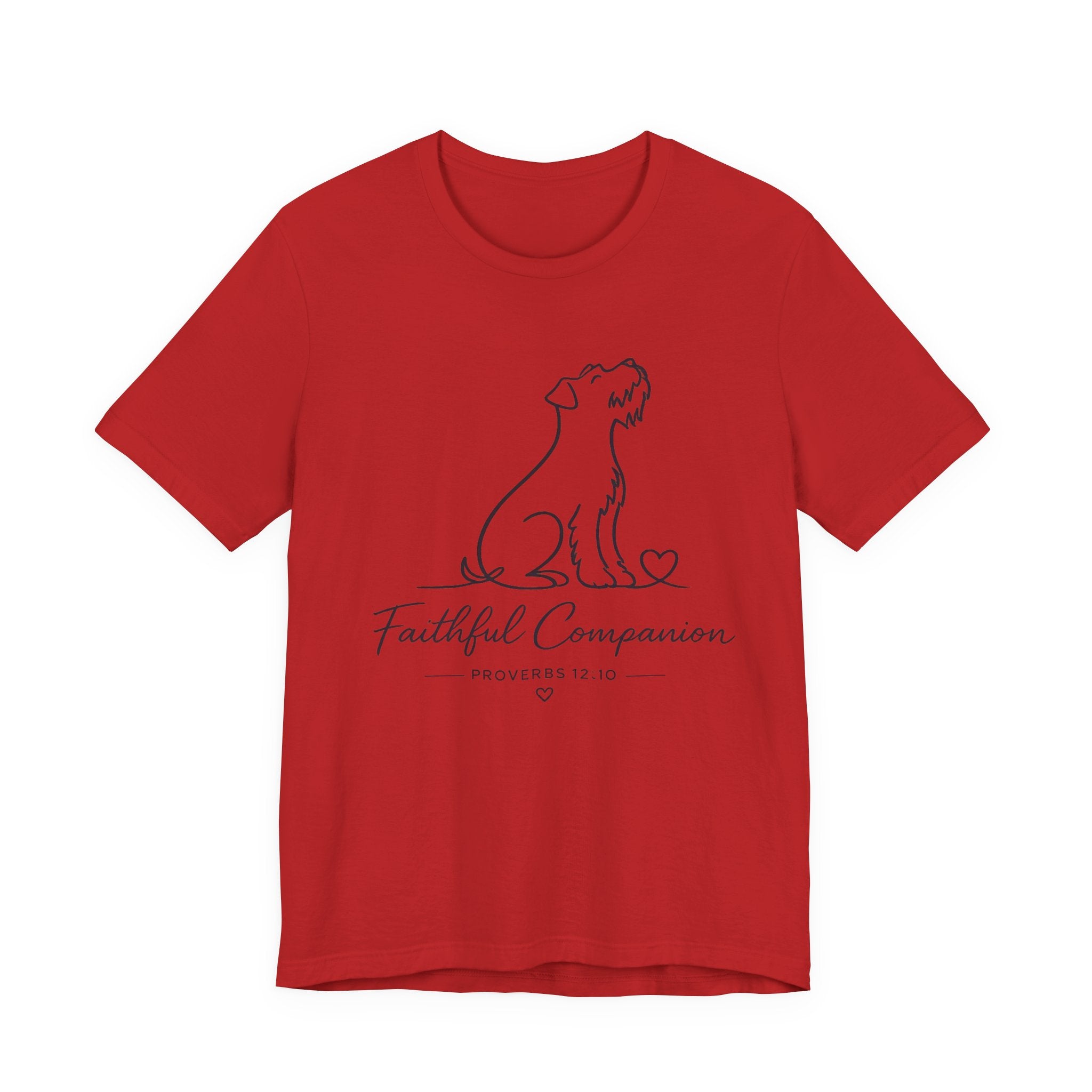 Faithful Companion Tee - Dog Silhouette "Faithful Companion" Proverbs 12:10