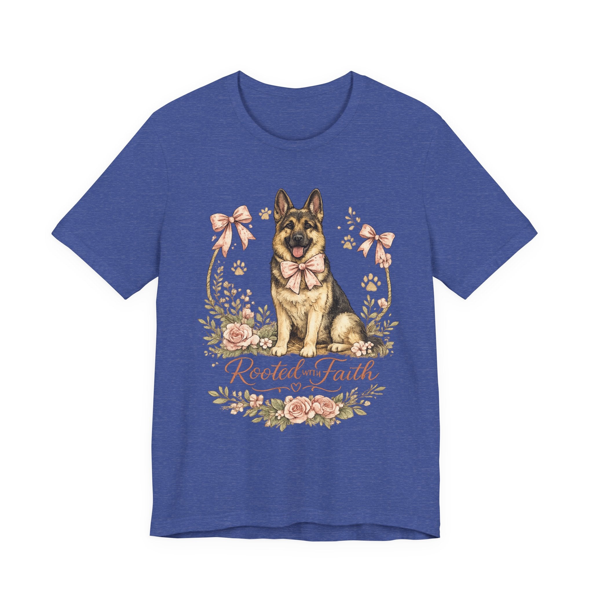 Rooted in Faith German Shepherd Tee