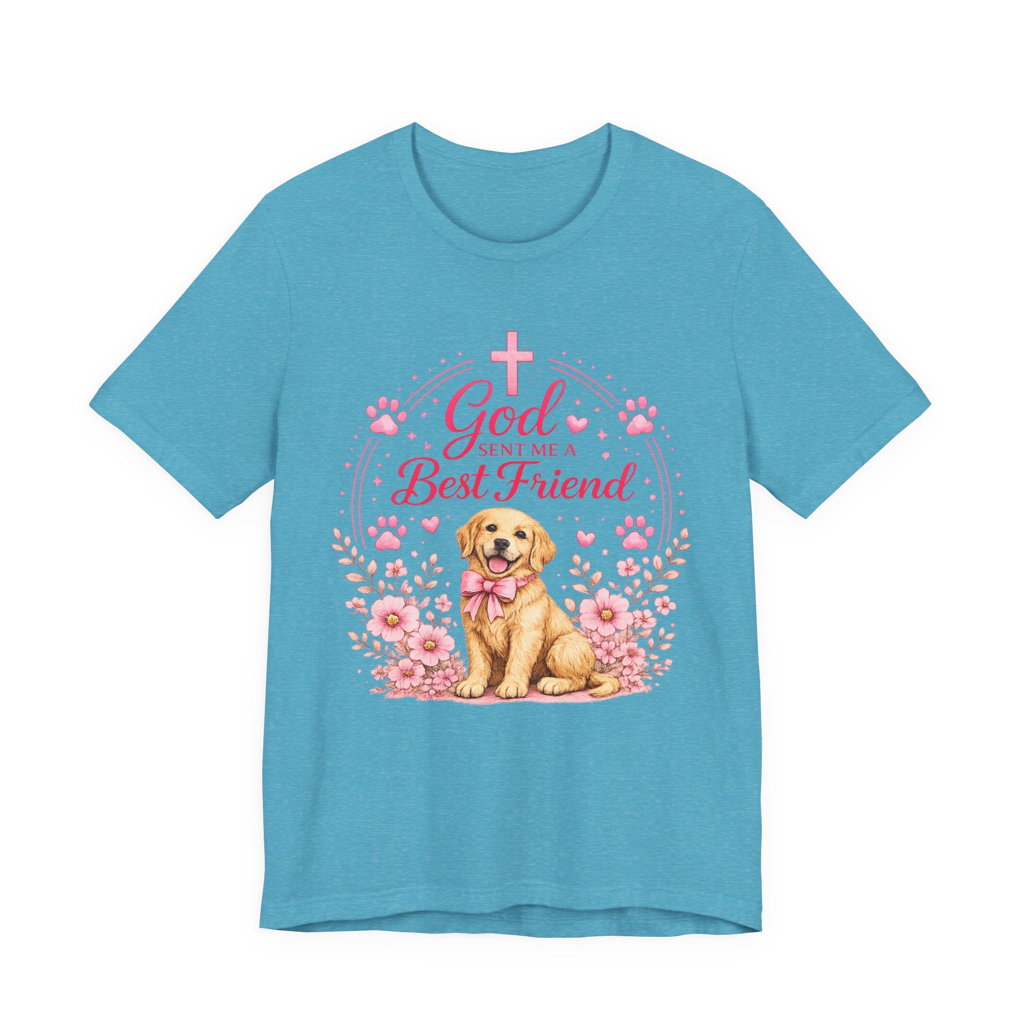 God Sent Me a Best Friend Puppy T-Shirt — Cute Christian Dog Lover Tee