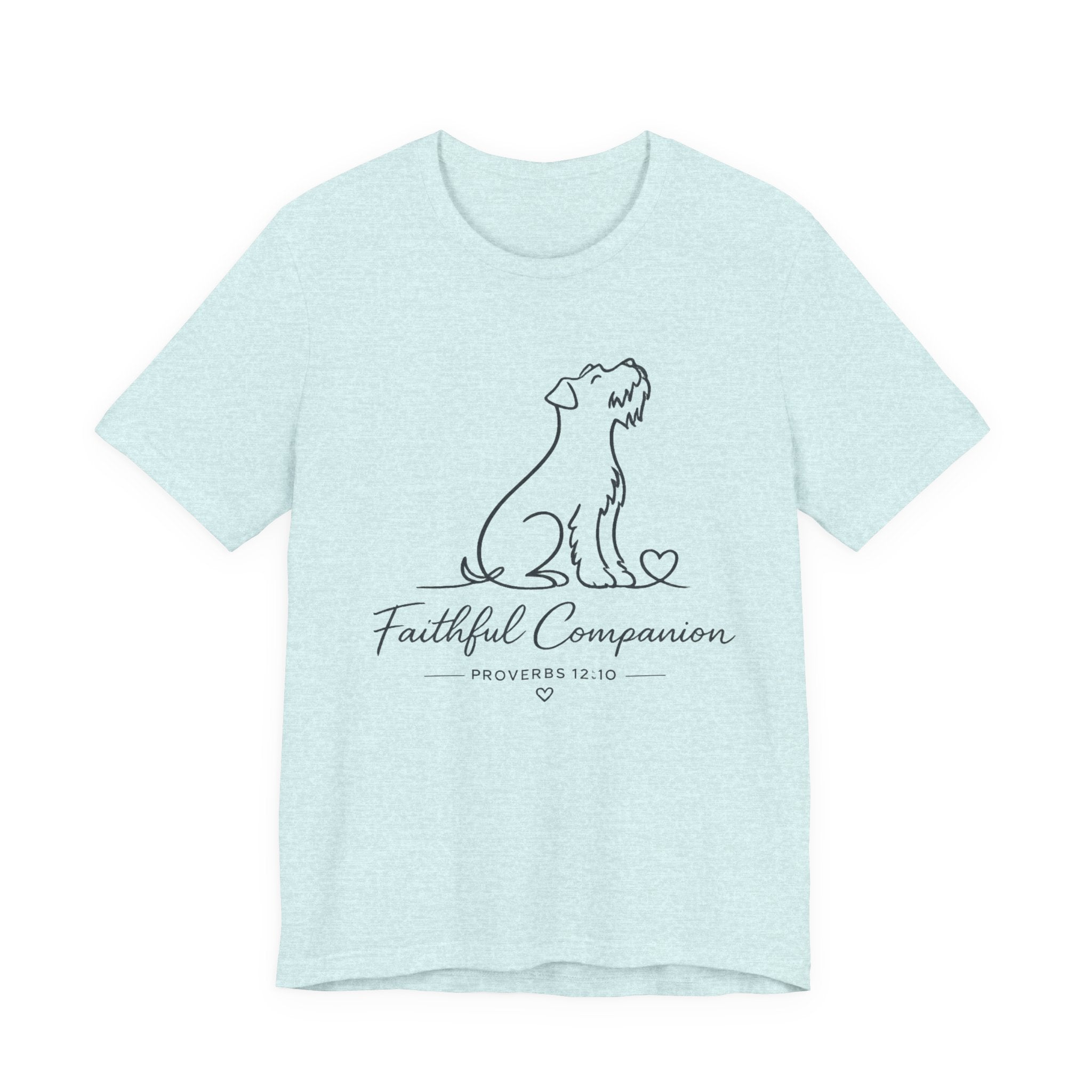 Faithful Companion Tee - Dog Silhouette "Faithful Companion" Proverbs 12:10