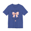 God Is Within Her T-Shirt — Pink Bow Psalm 46:5 Christian Tee