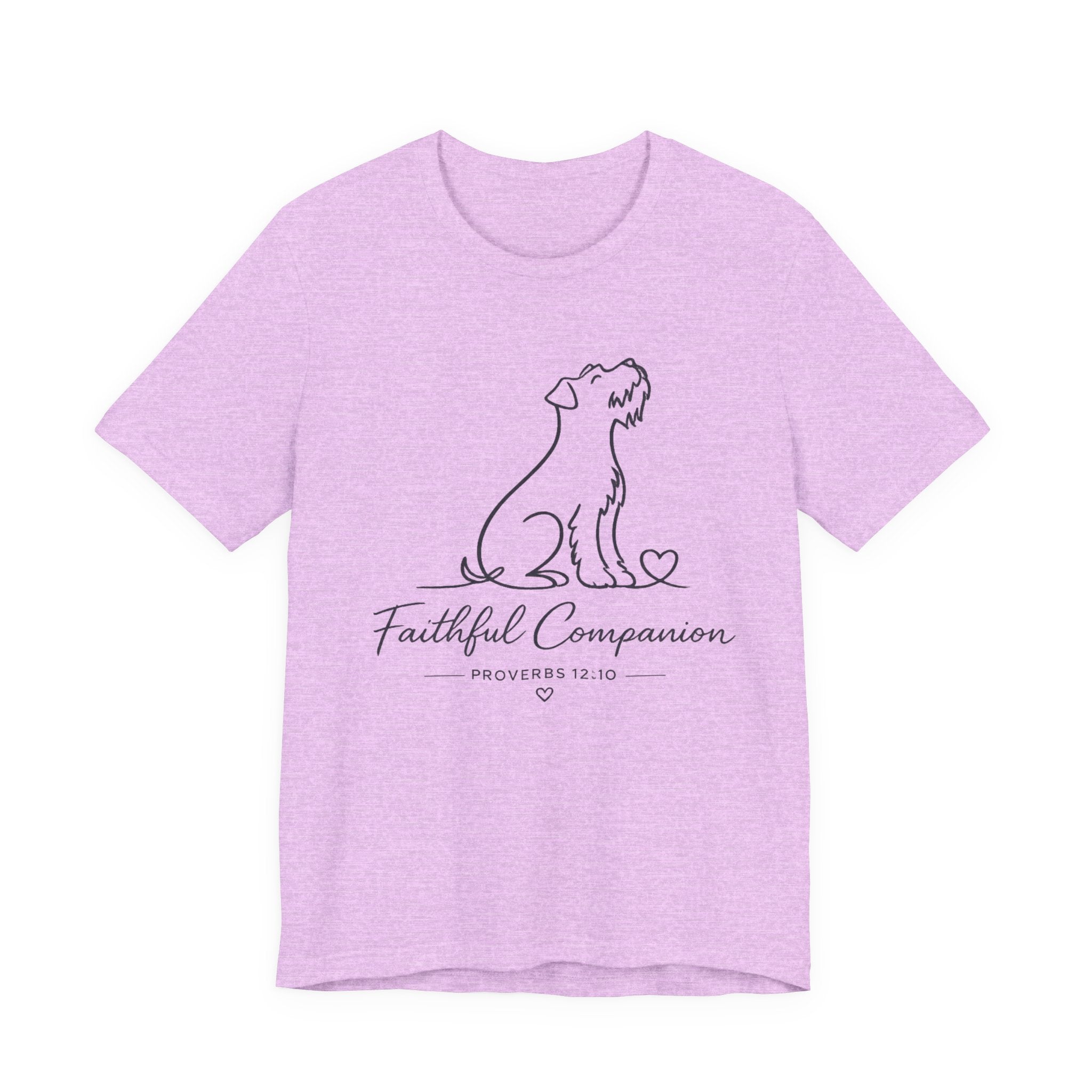 Faithful Companion Tee - Dog Silhouette "Faithful Companion" Proverbs 12:10