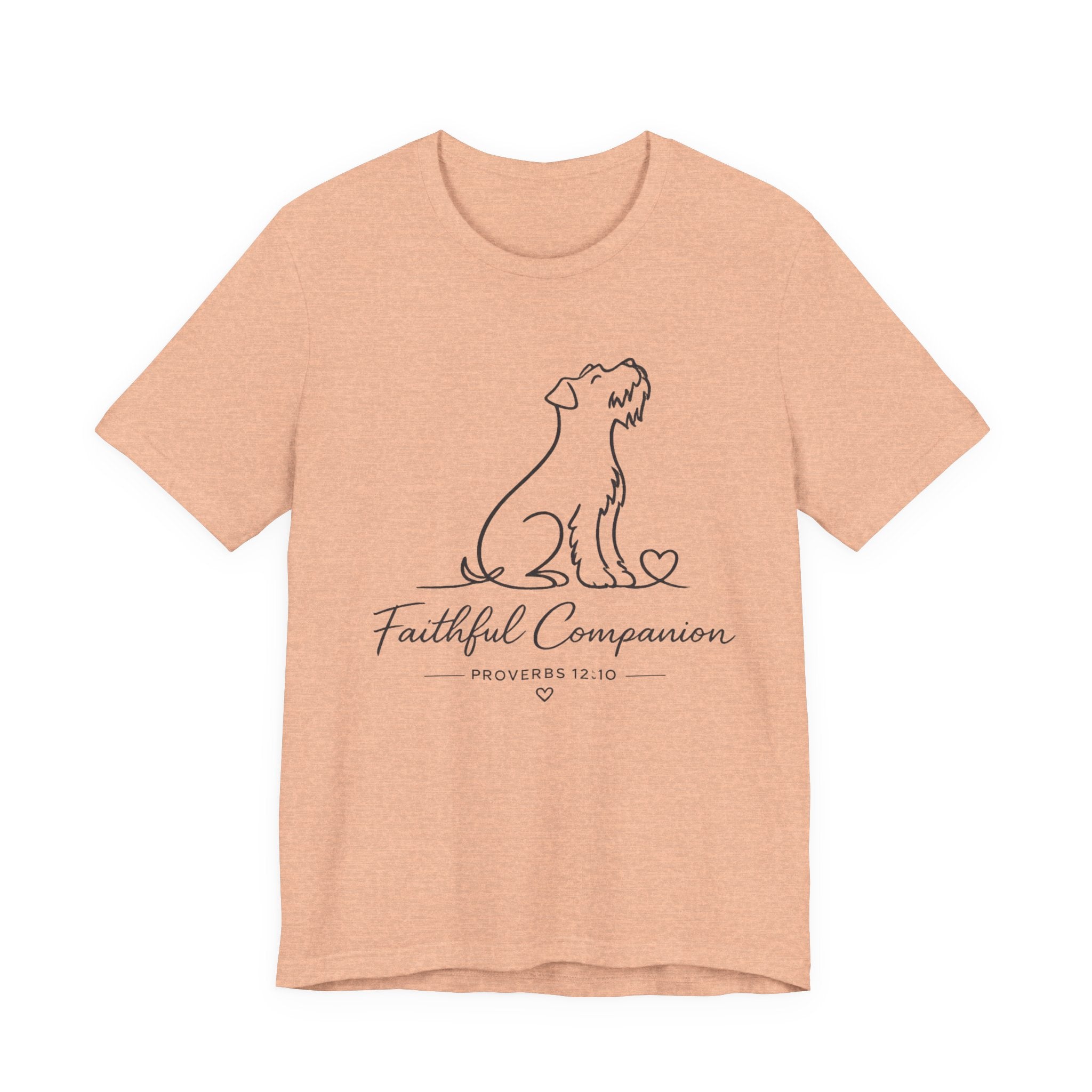 Faithful Companion Tee - Dog Silhouette "Faithful Companion" Proverbs 12:10