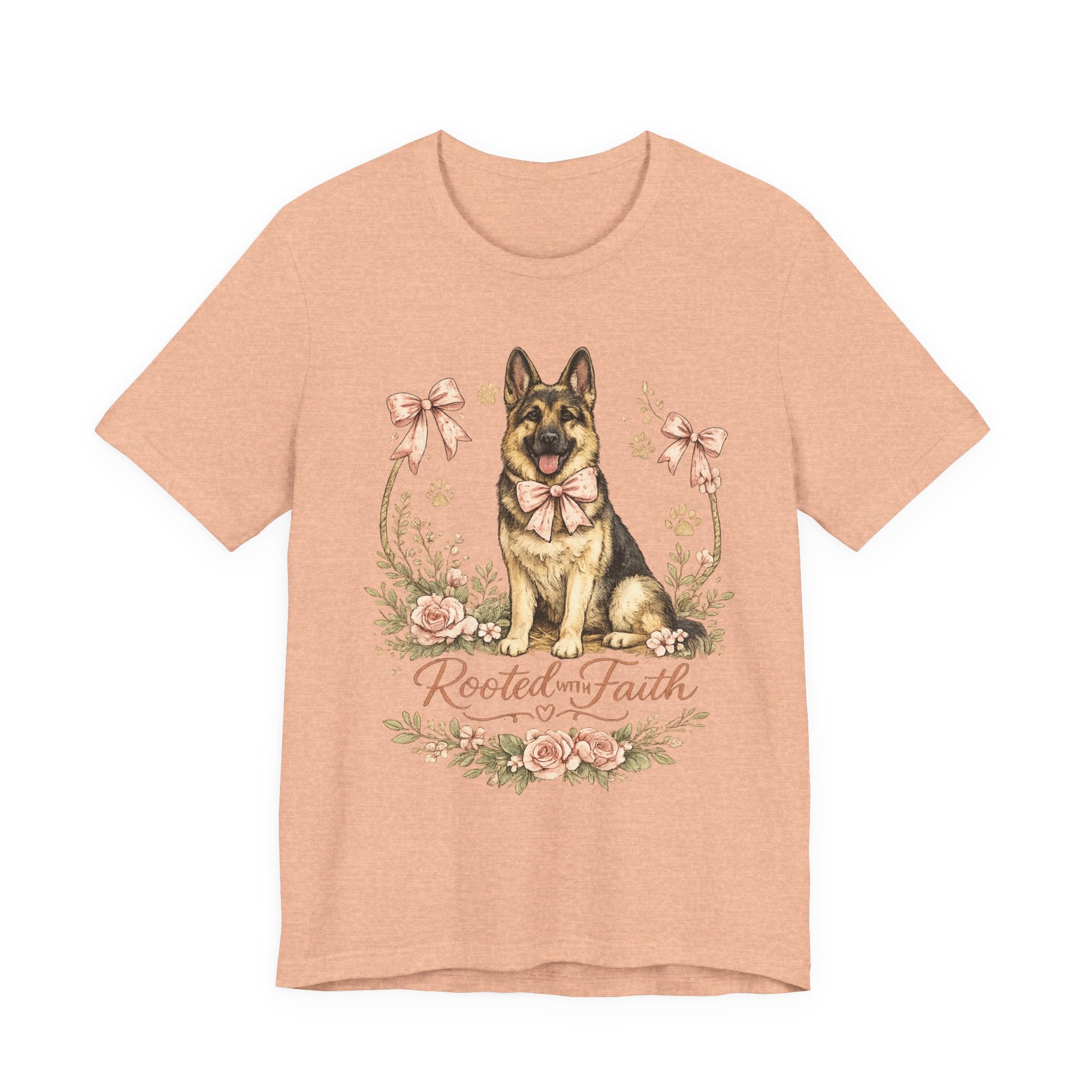 Rooted in Faith German Shepherd Tee