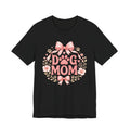 Dog Mom T-Shirt — Pink Floral Paw Tee