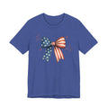 Patriotic American Flag Bow Tee — 4th of July Independence Day T-Shirt