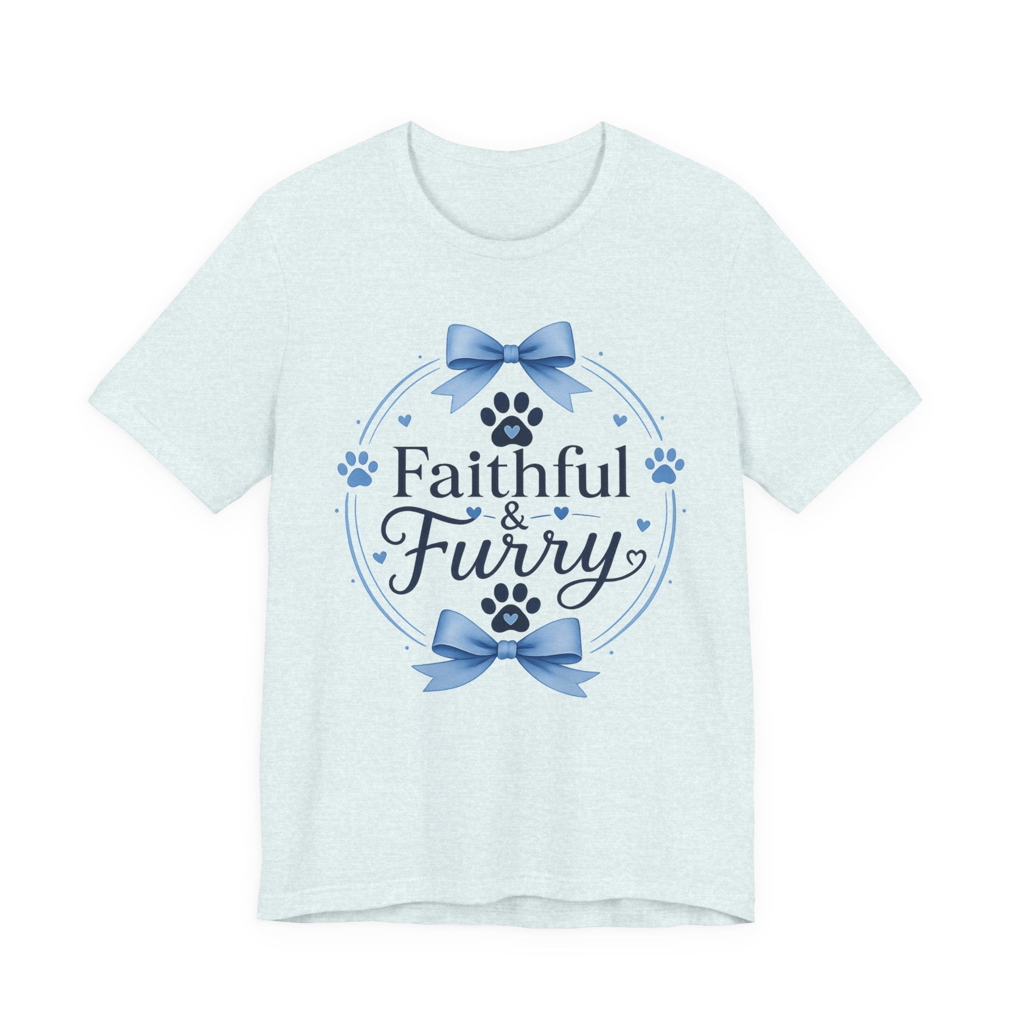 Faithful & Furry Tee — Cute Paw Print Pet Lover T-Shirt