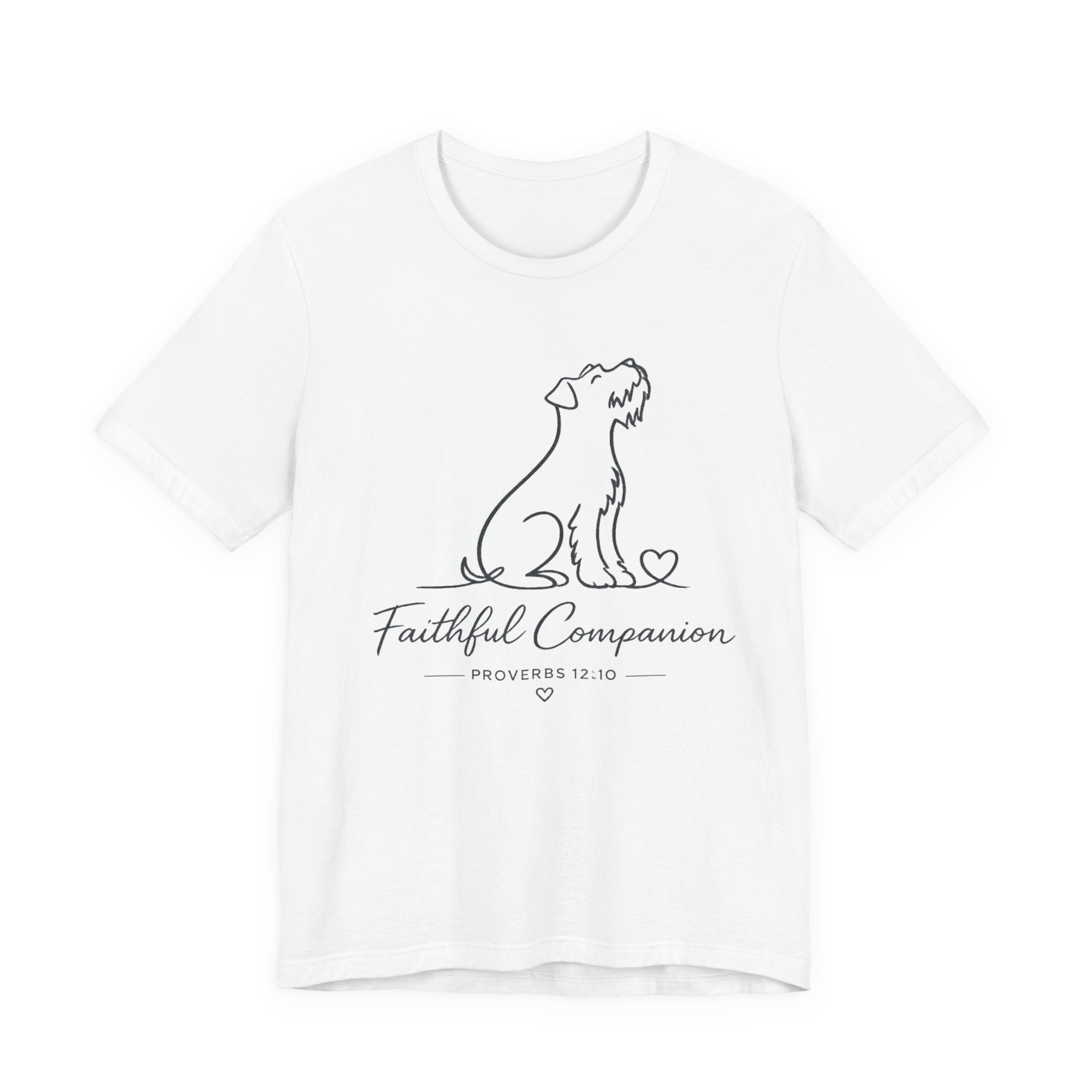 Faithful Companion Tee - Dog Silhouette "Faithful Companion" Proverbs 12:10