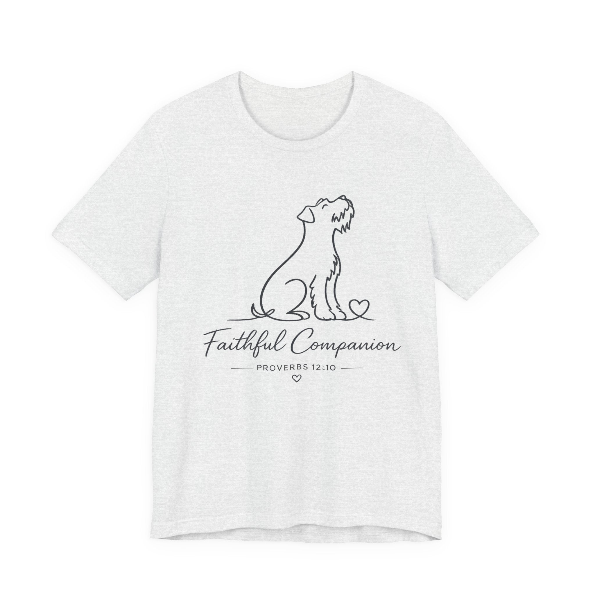 Faithful Companion Tee - Dog Silhouette "Faithful Companion" Proverbs 12:10
