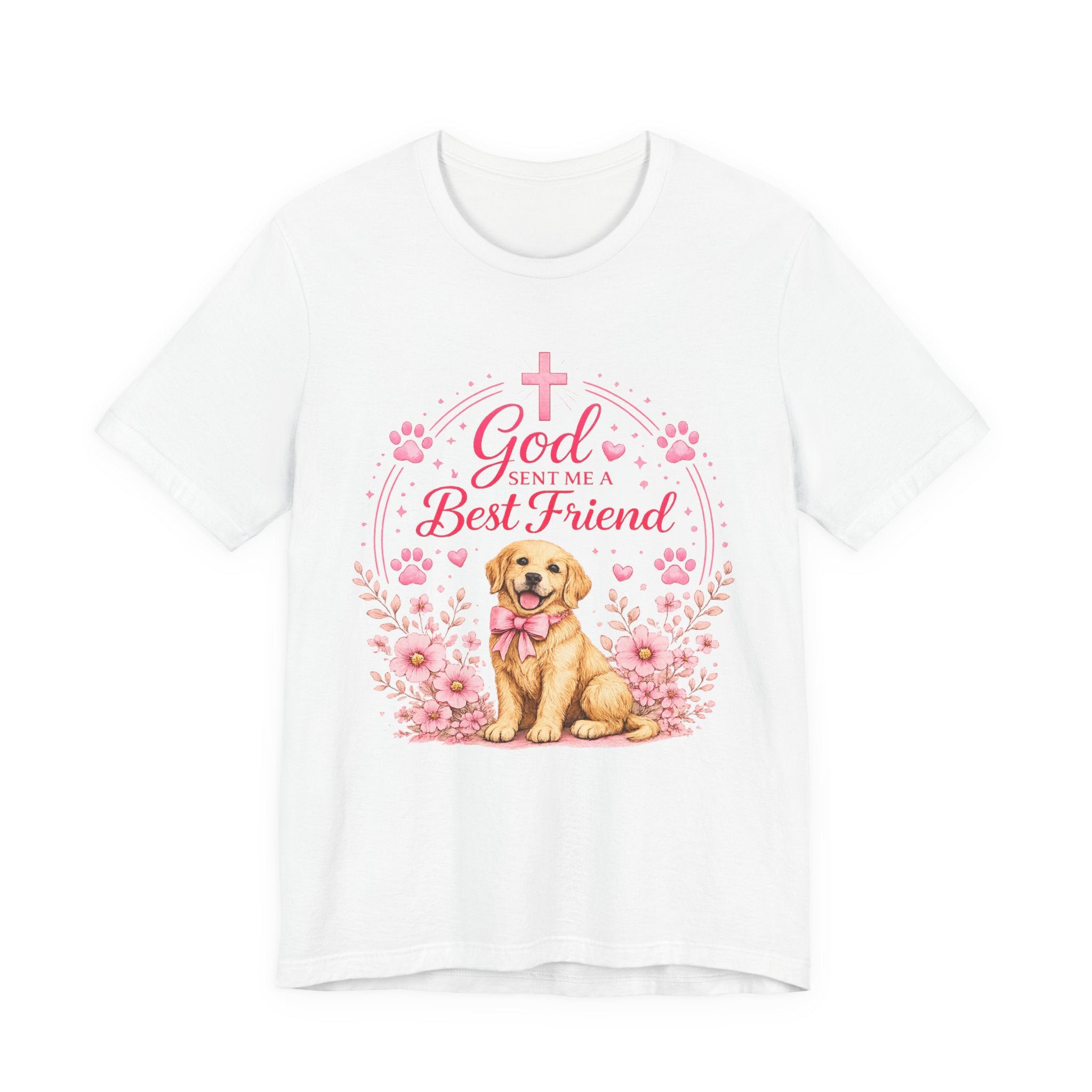 God Sent Me a Best Friend Puppy T-Shirt — Cute Christian Dog Lover Tee