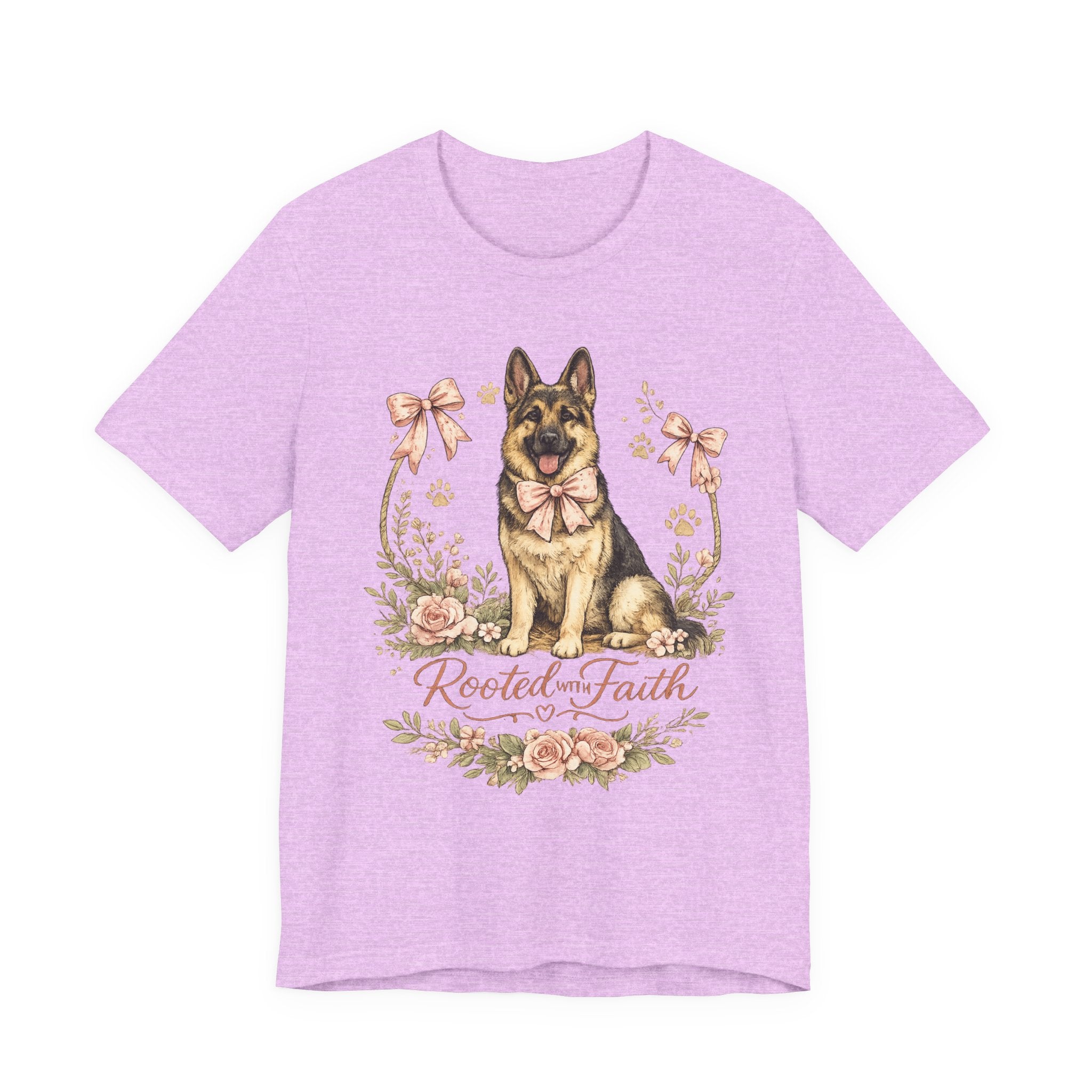 Rooted in Faith German Shepherd Tee