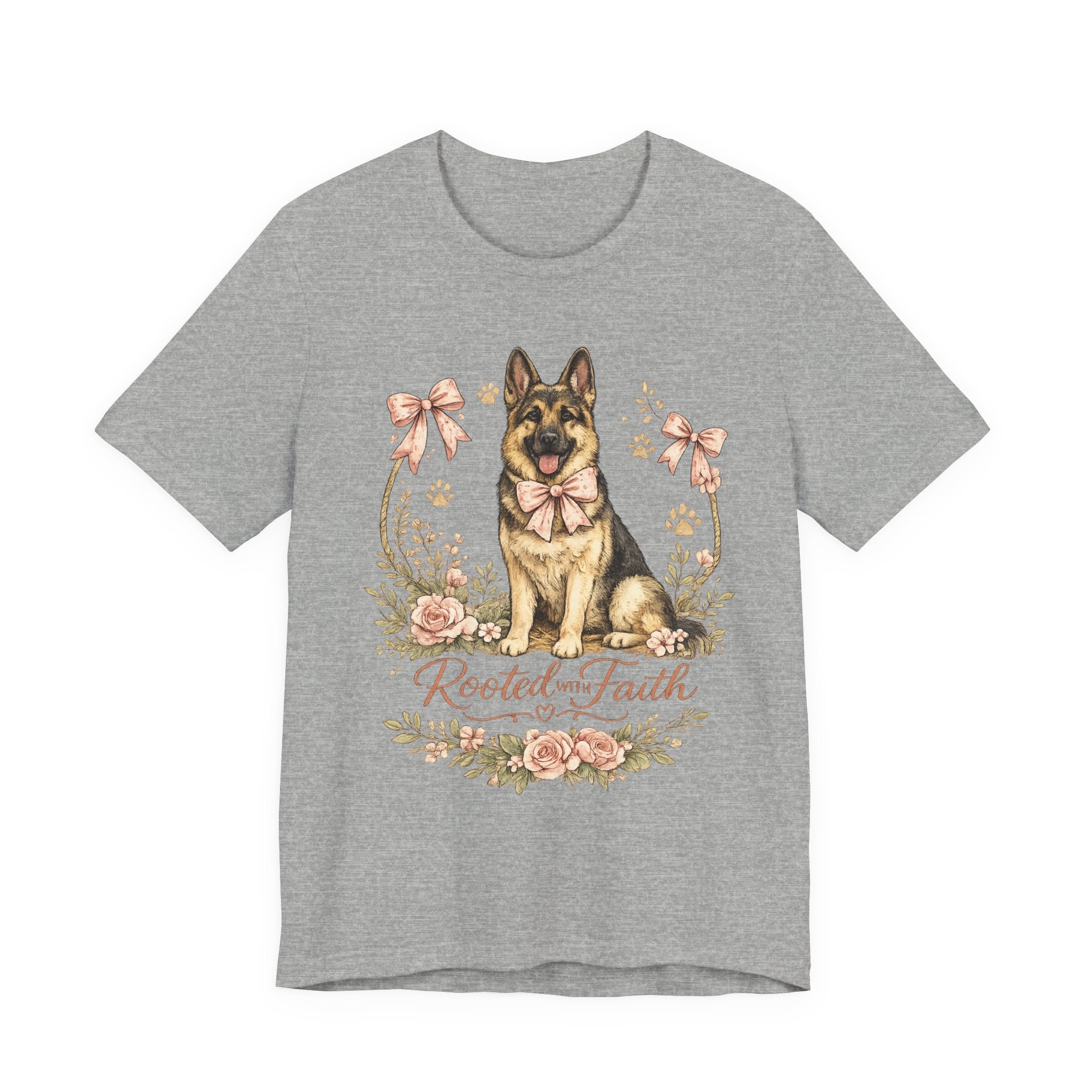 Rooted in Faith German Shepherd Tee