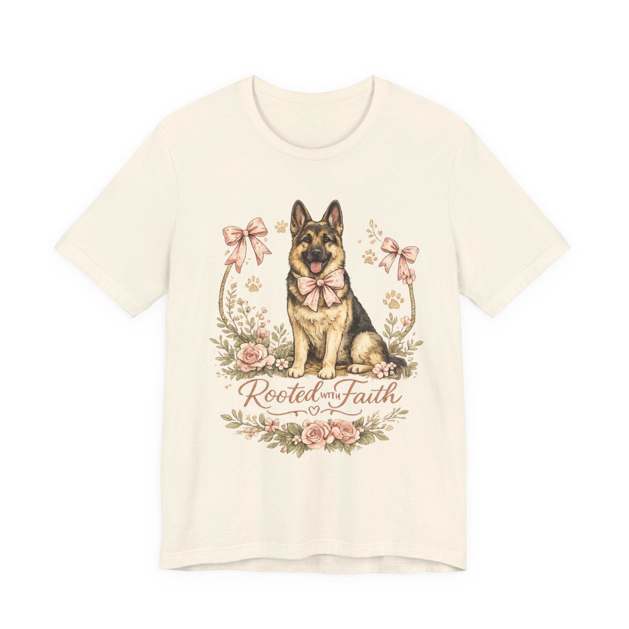 Rooted in Faith German Shepherd Tee