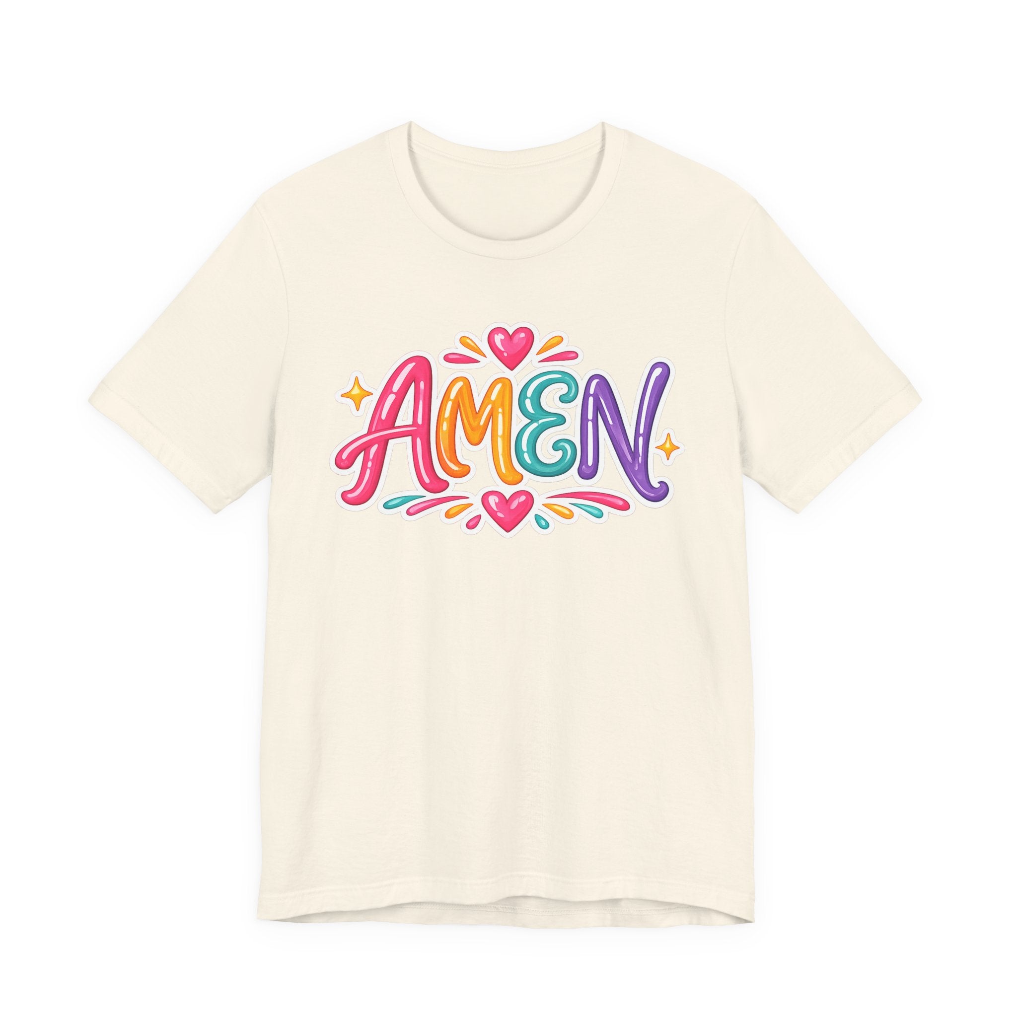 Amen Colorful Graphic Tee - Bright Faith Christian T-Shirt