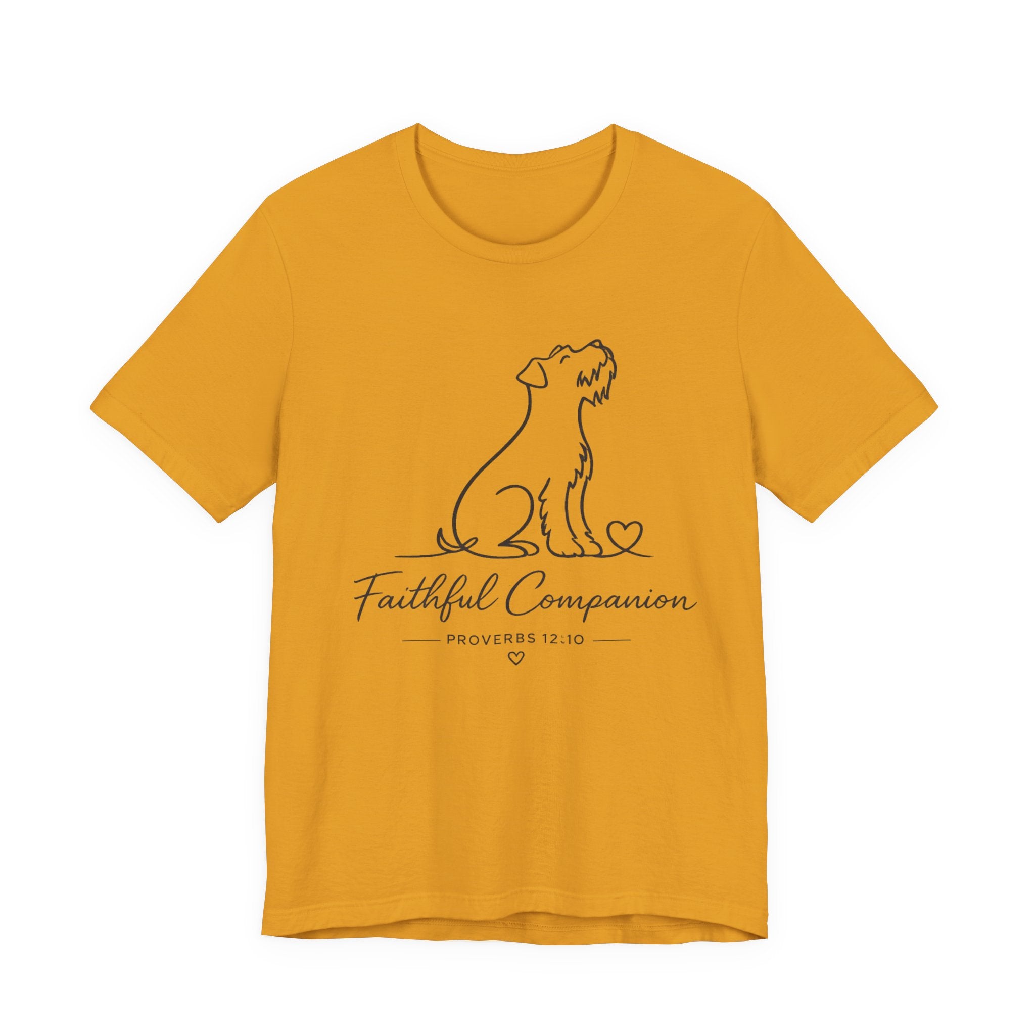 Faithful Companion Tee - Dog Silhouette "Faithful Companion" Proverbs 12:10
