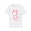Faith Over Fear T-Shirt — Pink Ribbon Inspirational Christian Tee