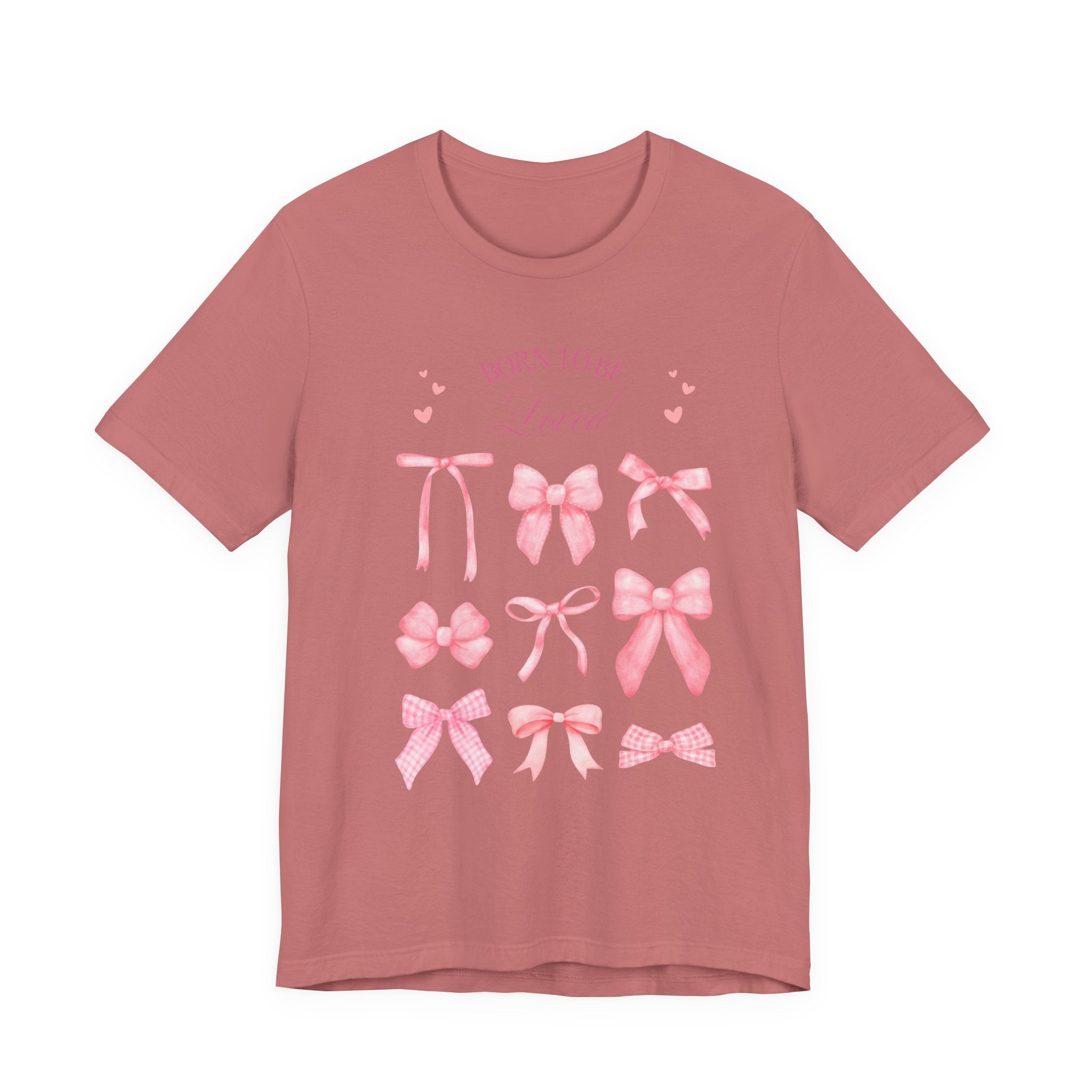 Born to Be Loved Pink Bows Tee