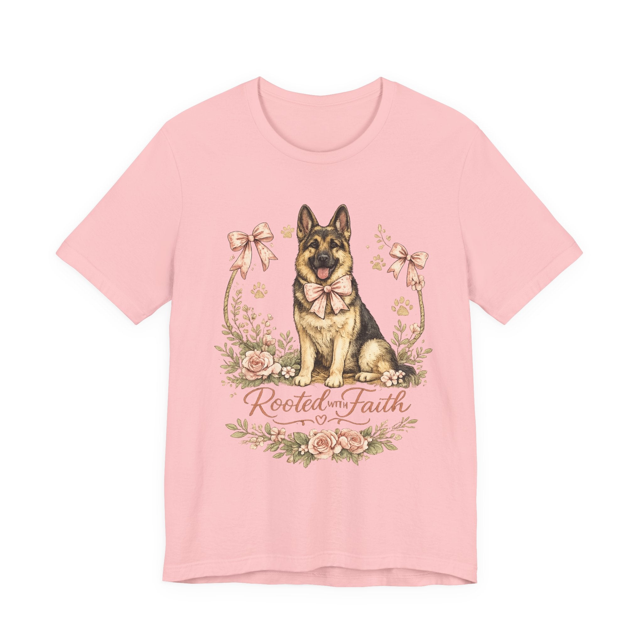 Rooted in Faith German Shepherd Tee