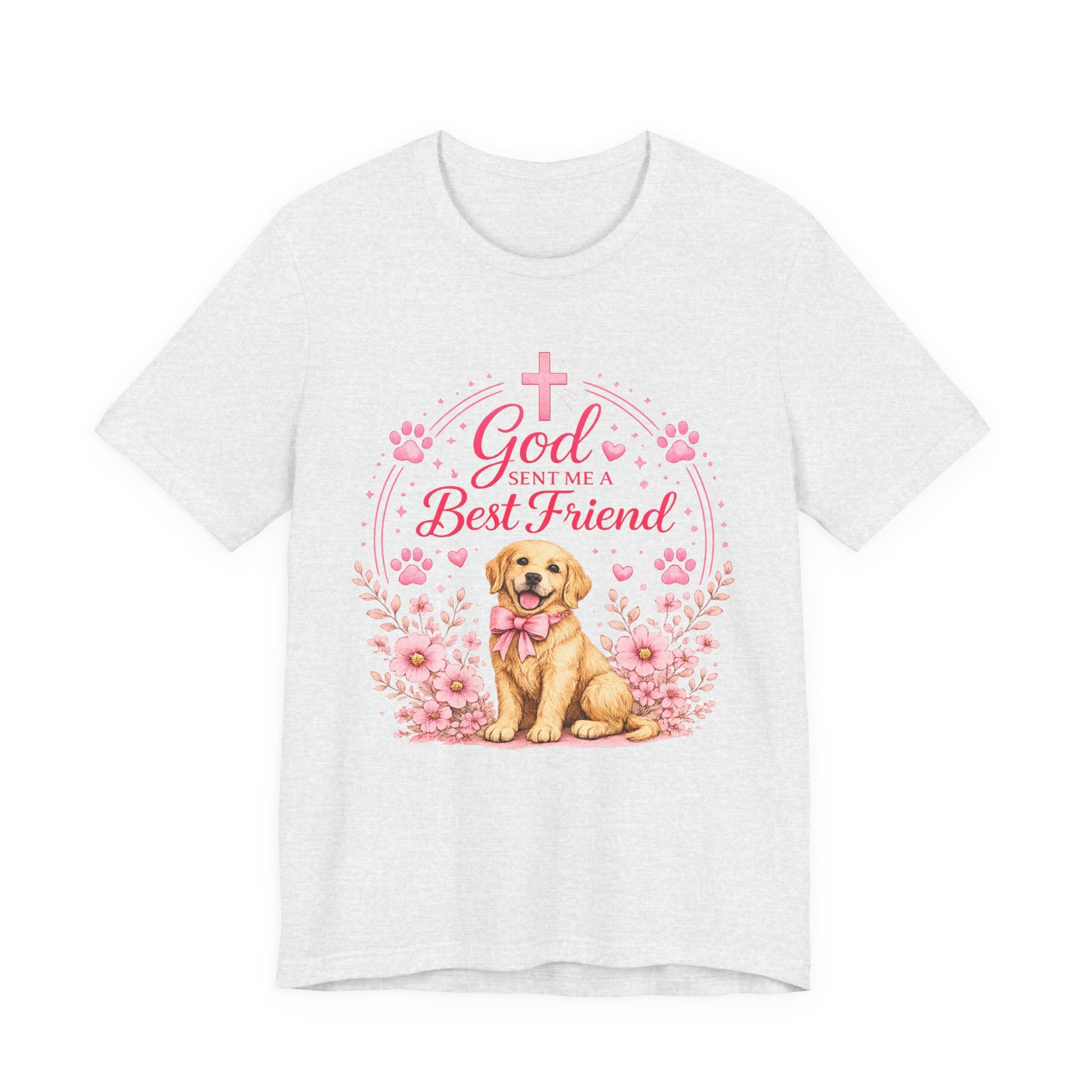God Sent Me a Best Friend Puppy T-Shirt — Cute Christian Dog Lover Tee