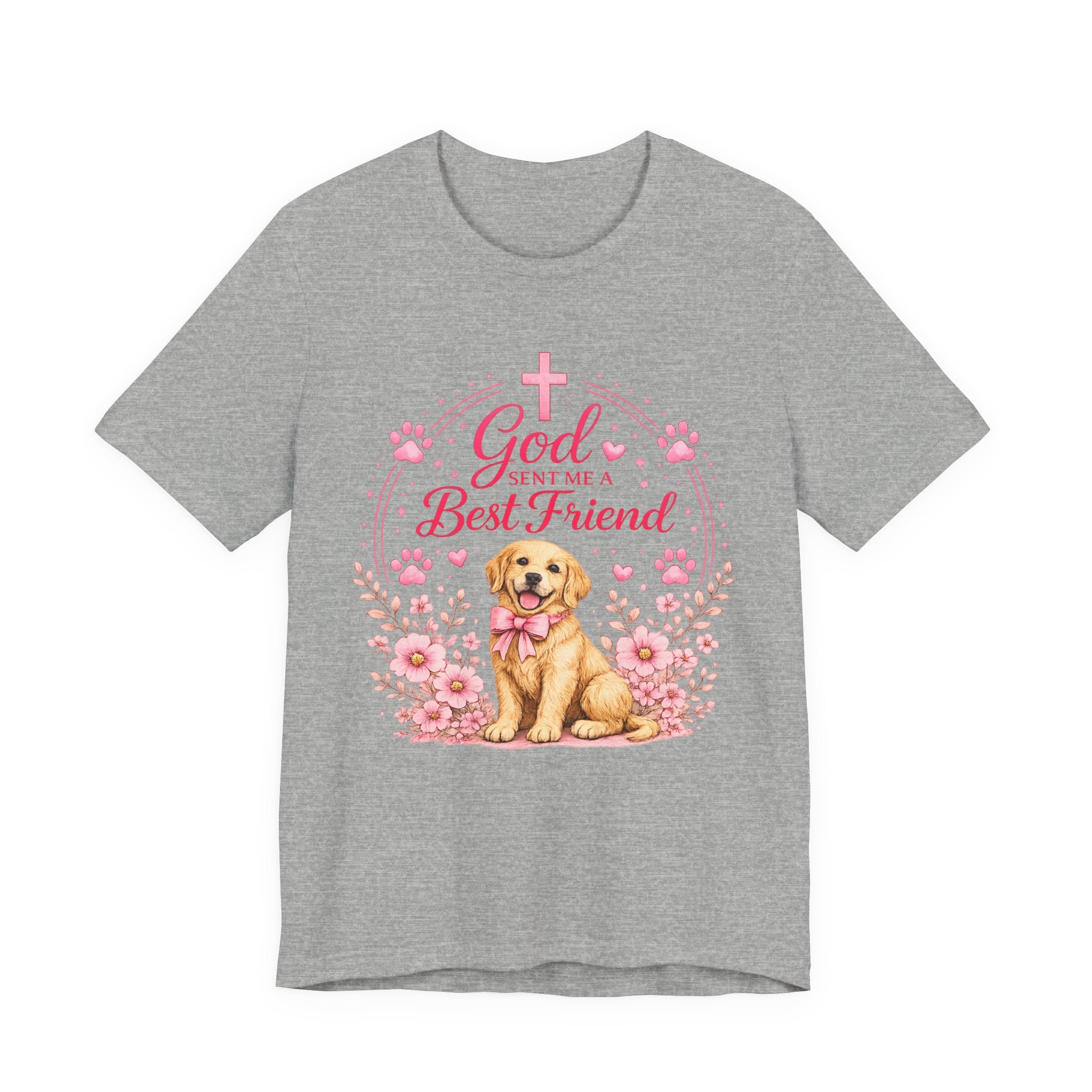 God Sent Me a Best Friend Puppy T-Shirt — Cute Christian Dog Lover Tee