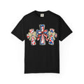 Patriotic Ribbon Crosses T-shirt | American Flag Bow Crosses