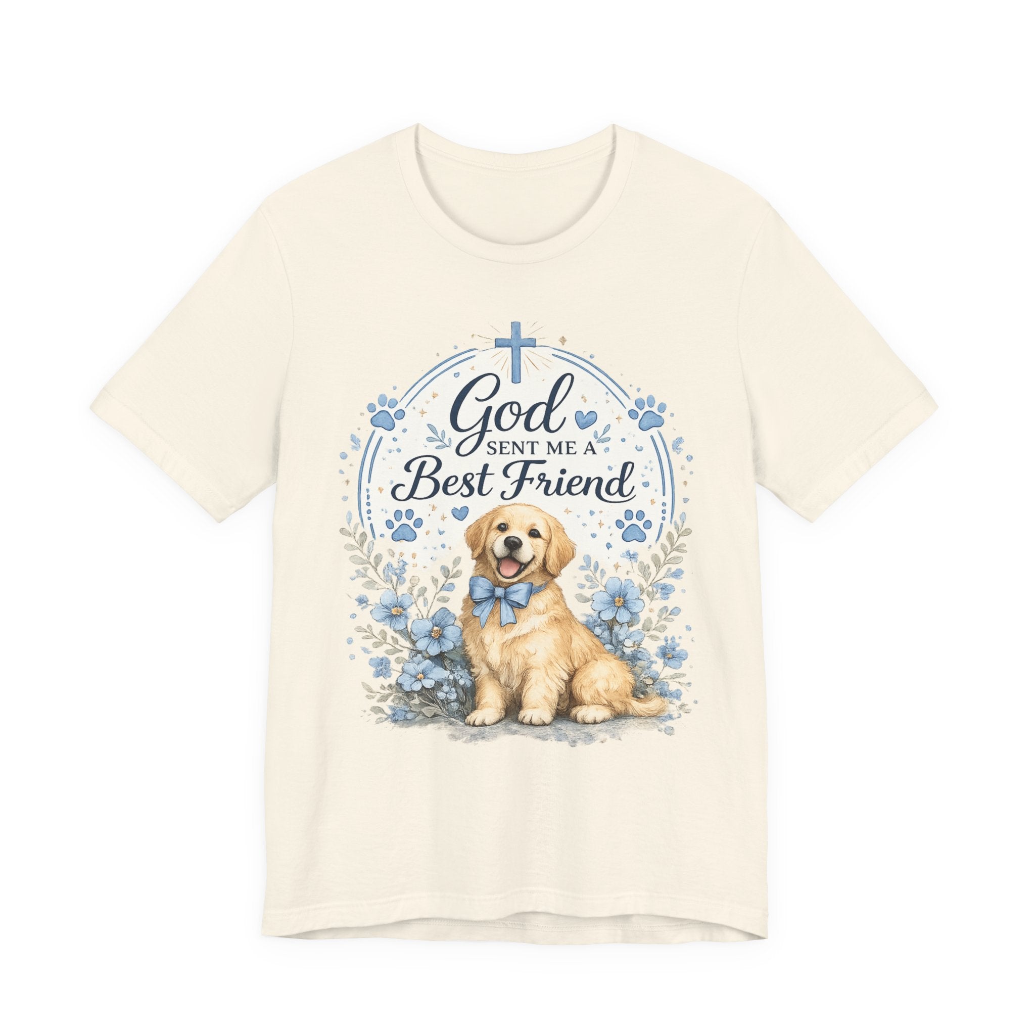 God Sent Me a Best Friend Golden Retriever T-Shirt