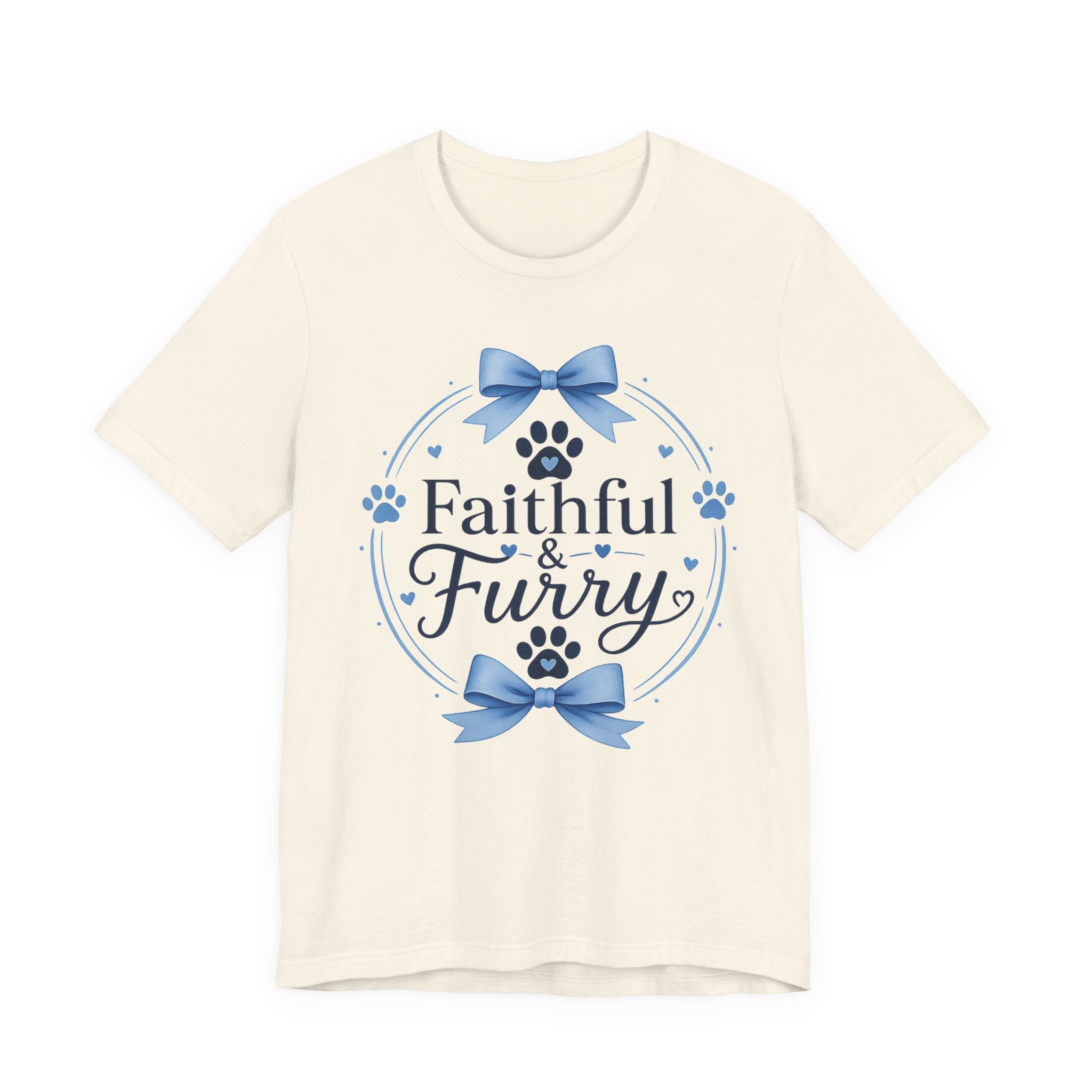 Faithful & Furry Tee — Cute Paw Print Pet Lover T-Shirt