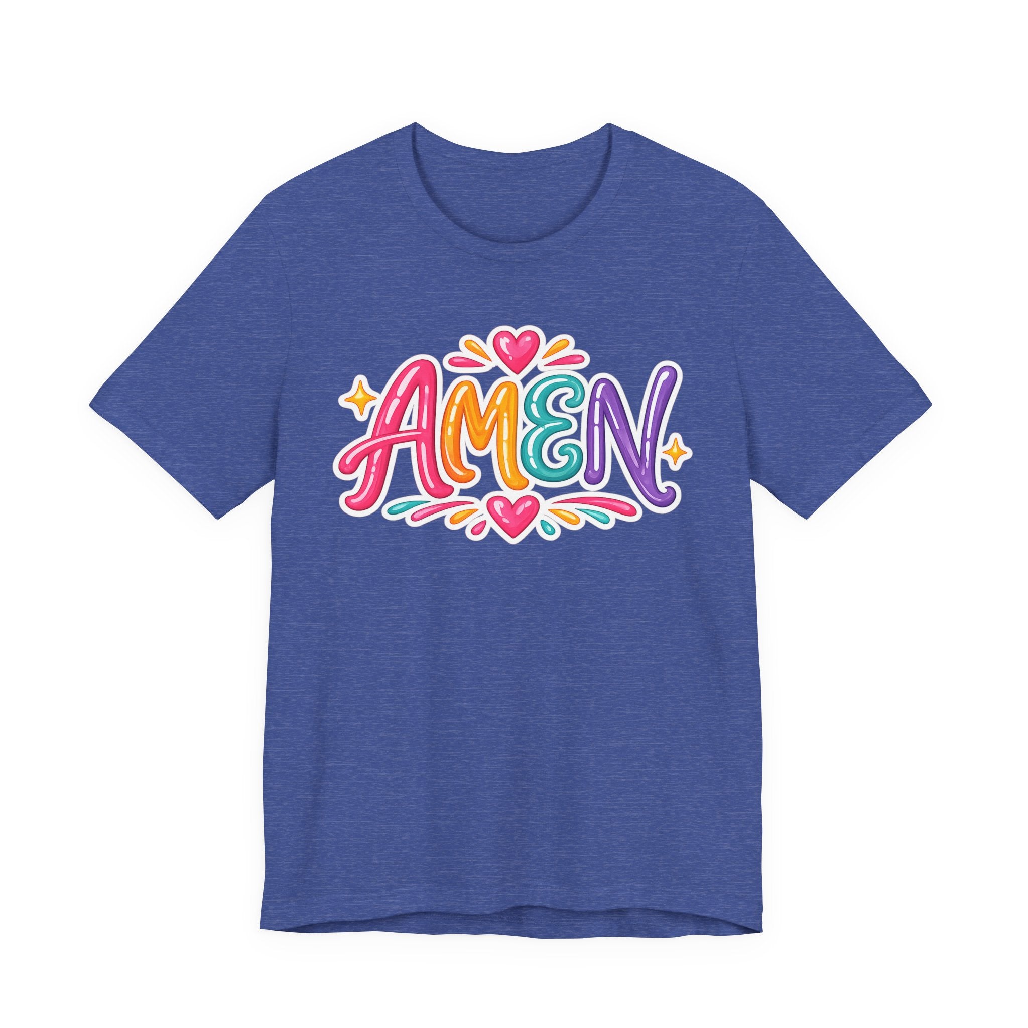 Amen Colorful Graphic Tee - Bright Faith Christian T-Shirt