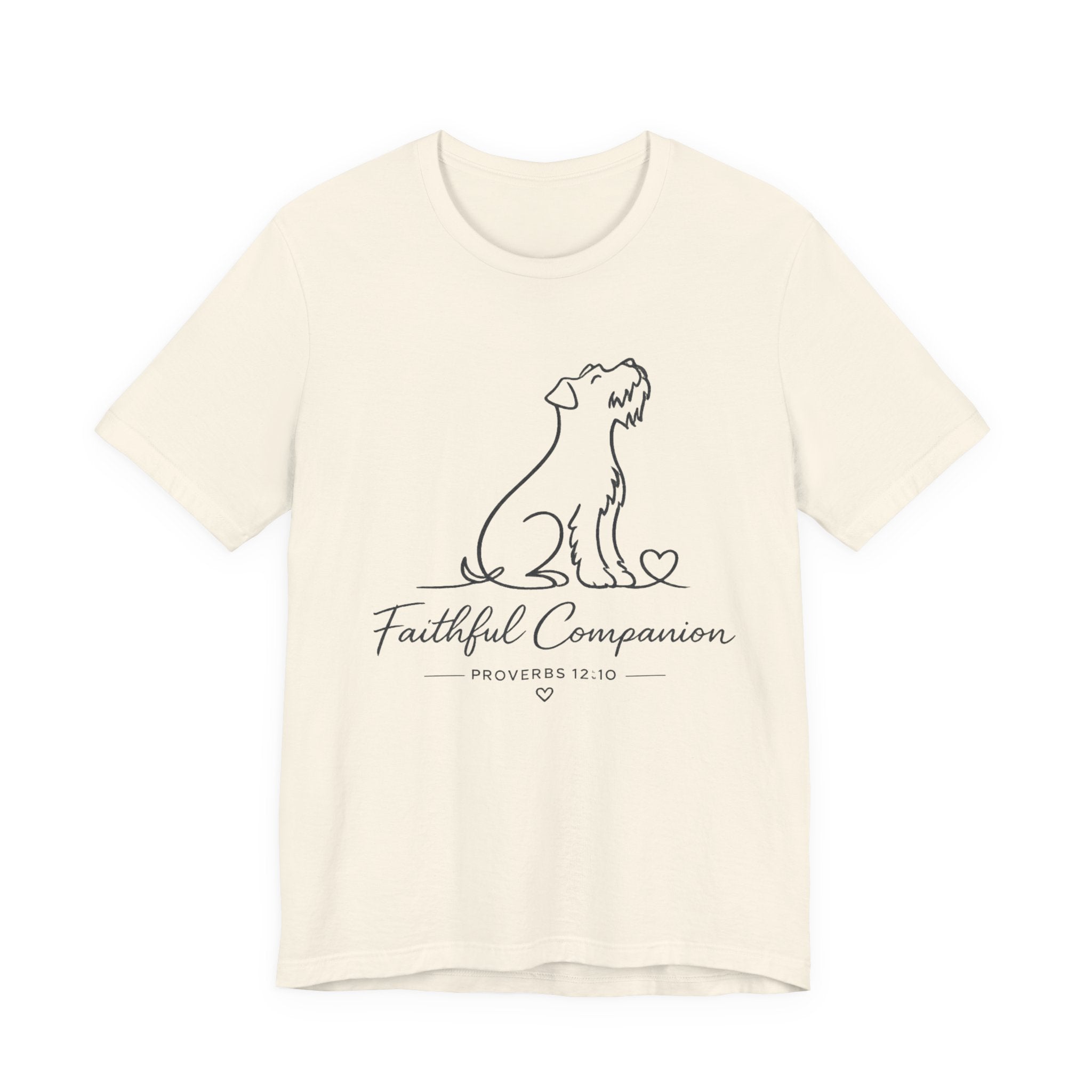 Faithful Companion Tee - Dog Silhouette "Faithful Companion" Proverbs 12:10