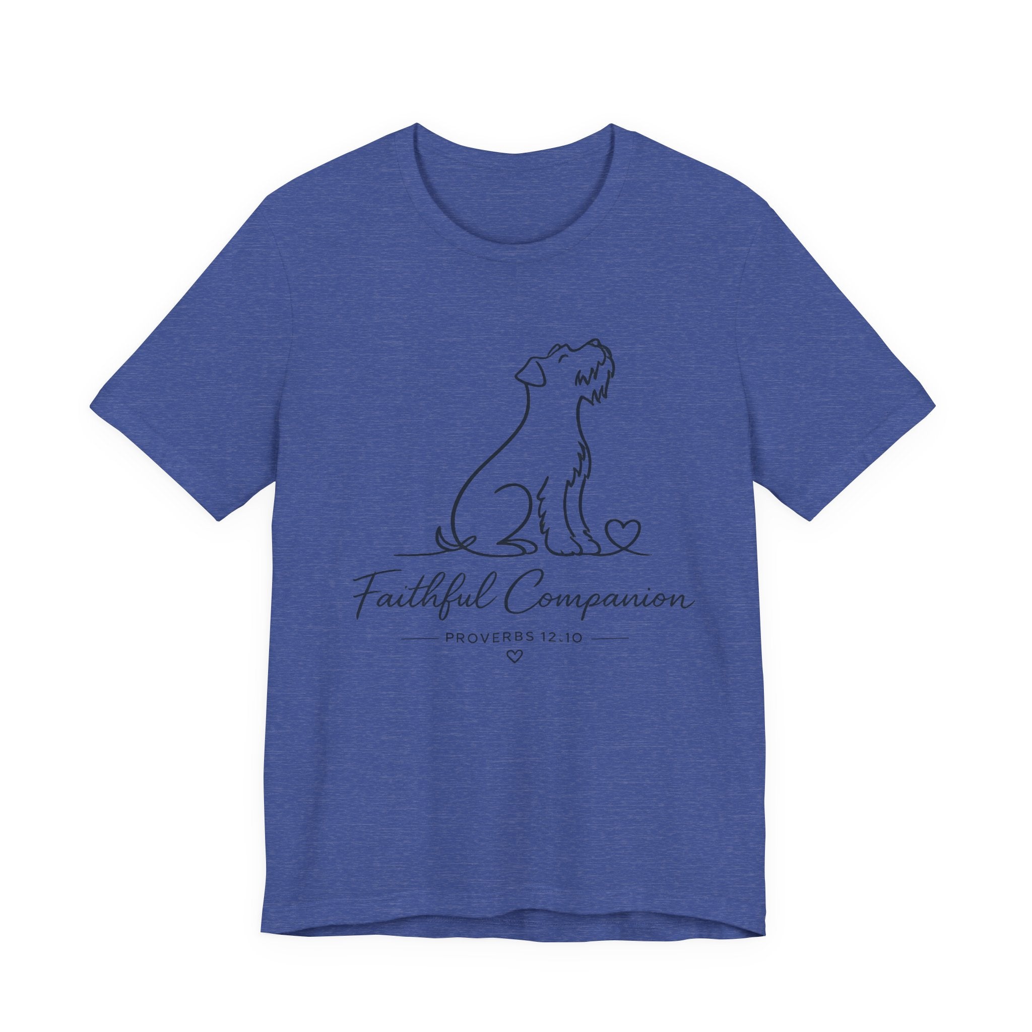 Faithful Companion Tee - Dog Silhouette "Faithful Companion" Proverbs 12:10