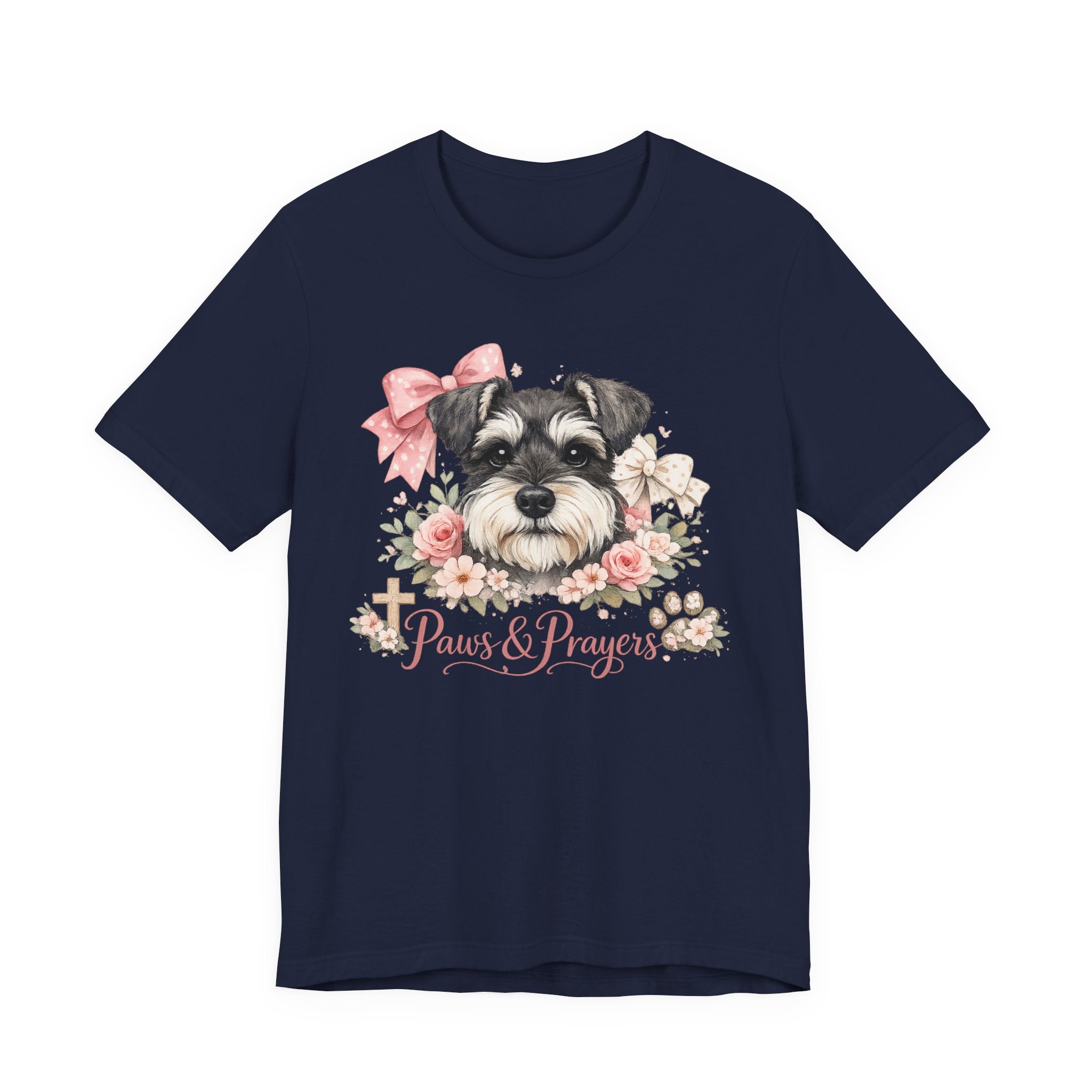 Paws & Prayers Schnauzer T-Shirt